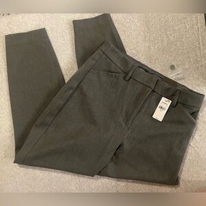 Dark gray skinny ankle dress pants
